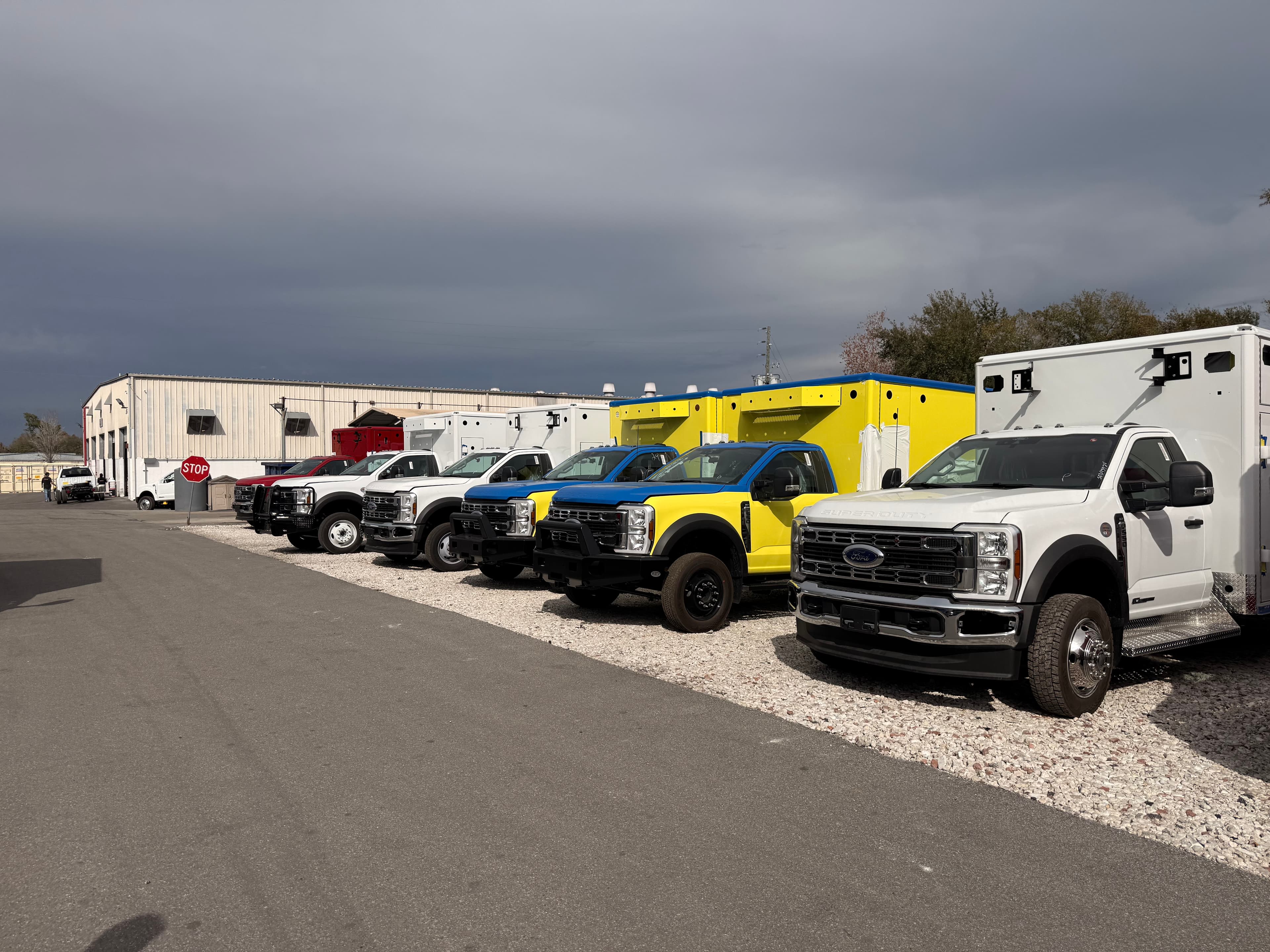 Workshop service for emergency vehicles